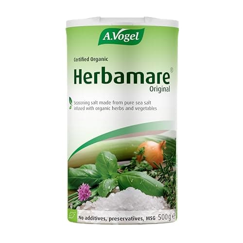 Image of A.Vogel Herbamare Original Seasoning Salt 250g | Sea Salt with 12 Different Fresh Organic Vegetables & Herbs| Add Flavour to Cooking