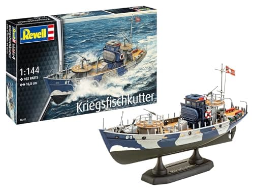 Image of Revell 05242 KFK (Kriegsfischkutter) Boat 1:144 Scale Unbuilt/Unpainted Plastic Model Kit