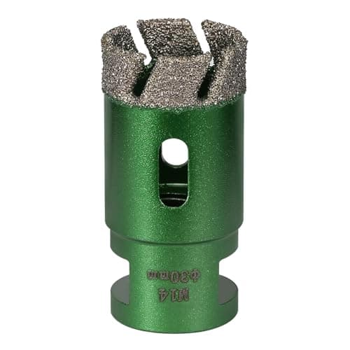 Image of Vearter 30 mm Diamond Core Drill Bit, M14 Thread Connection Masonry Hole Saw, Vacuum Brazed Hollow Hole Cutter for Tile, Marble, Granite, Porcelain, Concrete, Quartz Stone