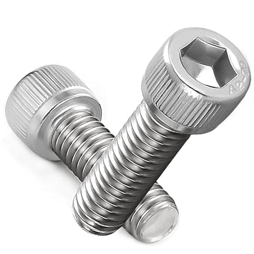 Image of AMLOOPH M5 Screws, M5 X 20mm Allen Socket Head Cap Screws/Bolts - 5mm Diameter Fully Threaded M5 Bolts 20mm A2 Stainless Steel Long Hex Socket Bolt Coarse (Pack Of 20)