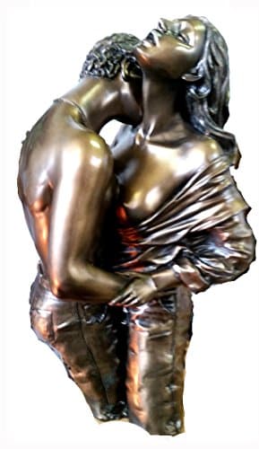 Image of Food of Love, H305 cm Erotic Cold Cast Bronze Sculpture Nude Man Woman Perfect Loving Couples Special Present