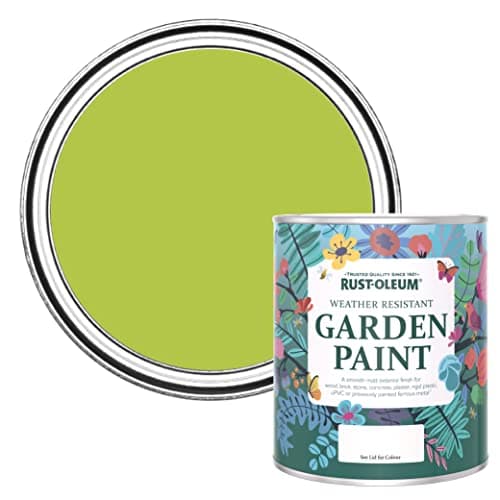Image of Rust-Oleum Green Mould Resistant Garden Paint in Matt Finish - Key Lime 750ml