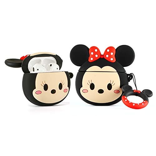 Image of YIGEYI Silicone Case Compatible with Airpods 1&2 Funny Cute 3D Cartoon Cover [DSN 3D Avatar Anime Series] (Minnie)