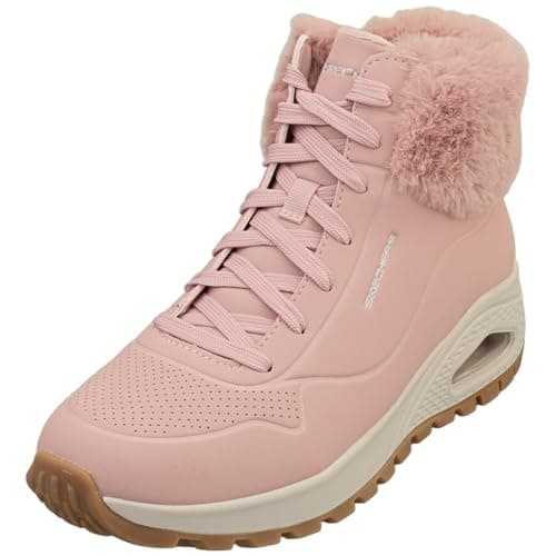 Image of Skechers Women's UNO Rugged Fall AIR Ankle Boot, Pink, 4.5 UK