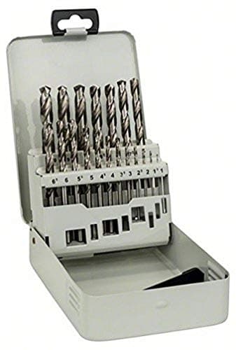 Image of Bosch Professional 19-piece metal drill bit set HSS-G 135° DIN 338 (for metal, Ø 1 - 10 mm, Accessory Drill Driver)