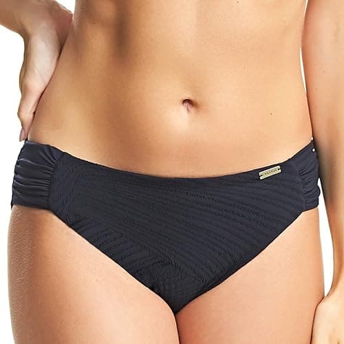 Image of Fantasie Ottawa Bikini Brief Mid Rise 6358 Fully Lined Bottoms Black
