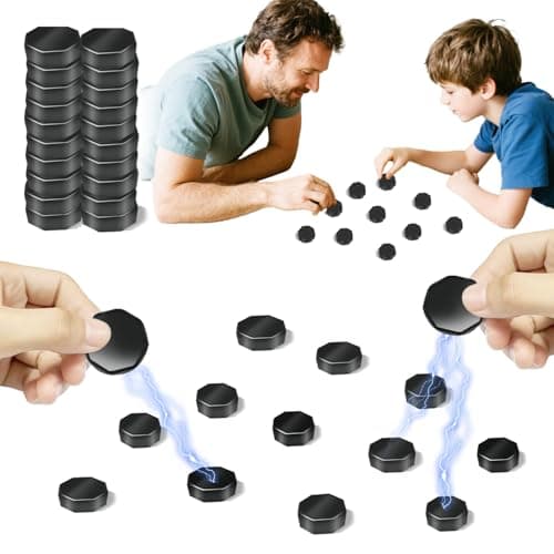 Image of Magnetic Chess Games with 20 Stones, Family Board Game Set Adults, Educational Chess Game, Tabletop Board Game for Two, Family Gathering and Travelling Party Supplies