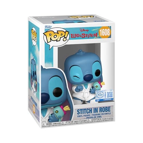 Image of Funko POP! Disney: Lilo & Stitch - Stitch in Robe - Collectable Vinyl Figure - Gift Idea - Official Merchandise - Toys For Kids & Adults - Model Figure for Collectors and Display