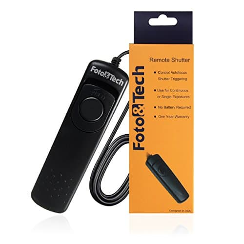 Image of Foto&Tech Wired Remote Shutter Release Control CS-205 Replacement for PENTAX K-70, 645Z, 645D, K1, K3, K5, K5 II, K30, K50, K500, K7, K110D, K100D, K100D Super, K200D, K10D, K20D