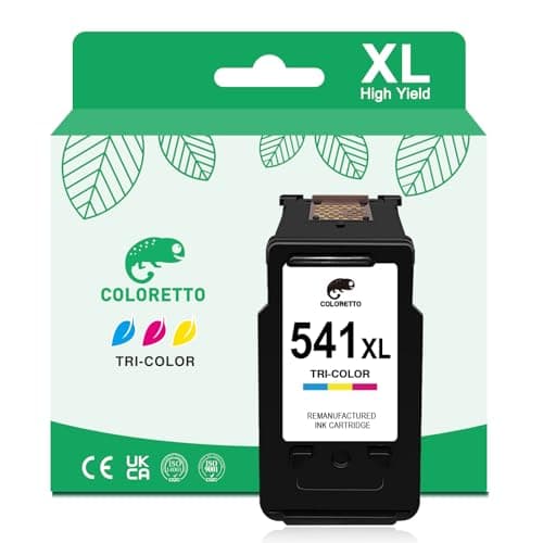 Image of COLORETTO CL-541XL Colour for Canon 541 XL Ink Cartridge for TS5150 TS5151 MX475 MG3650 MG3650s MG3600 MG4250 MG3250 MG3550 MG3200 MG3500 MG4150 MG4200 MX530 Printer Ink Replacement