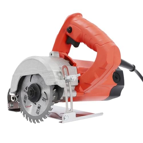 Image of TCICOP Dry Stone Cutter Saw Electric 1.58KW Handheld Wet Stone and Wood Cutting Machine with 2 Blades 220V, Powerful Saw for Ceramic Tiles, Concrete, Home Renovation, DIY and Professional Use