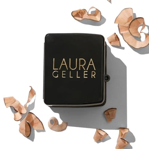 Image of Laura Geller New York Eye + Lip Cosmetic Pencil Sharpener - Easy to Clean - Eyeliner, Lip Liner and Eyebrow Pencil Sharpener