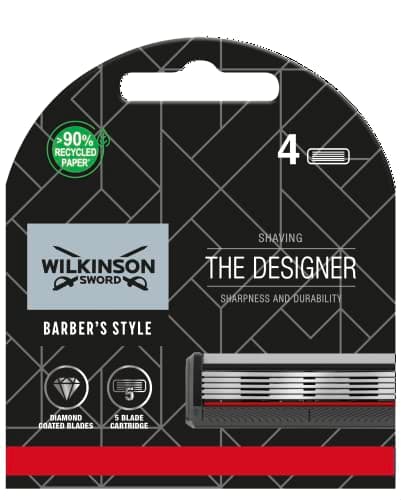 Image of WILKINSON SWORD - Barber's Style The Designer for Men Razor Blades Refill for Men