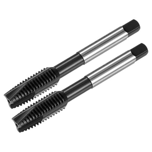 Image of M METERXITY 2-Pack M10x1.5mm Metric Thread Tap, HSS TiCN-Coated Straight Flute Right Hand Thread Screw Tapping Tool for Drilling/Milling Machines/CNC Machine Tools
