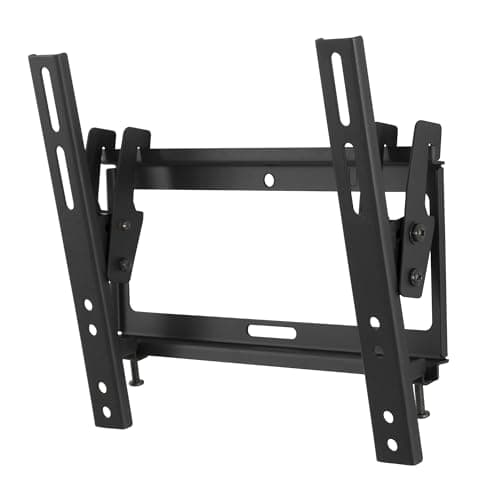 Image of AVF Tilting TV Wall Mount - Flat & Tilt TV or Monitor Bracket - Up To 39" Screen & 20kg Max - Easy Installation - All Fixings Provided - Universal VESA 75x75mm - 200x200mm - Black