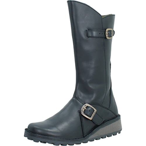 Image of Fly London Women's Mes Buckle Boots, Black, 6 UK