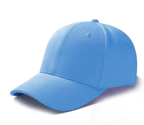 Image of ASD Accessories Men's Women's Baseball Classic Caps, Men Women Unisex Adjustable Baseball Caps (UK, Alpha, One Size, Light Blue)
