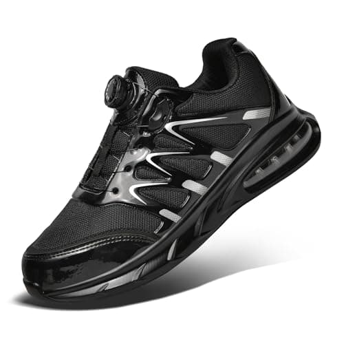Image of OKPHRA Steel Toe Cap Trainers for Men Women Safety Trainers Lightweight Steel Toe Sneakers Composite Toe Shoes Non Slip Work Shoes Black 39.5
