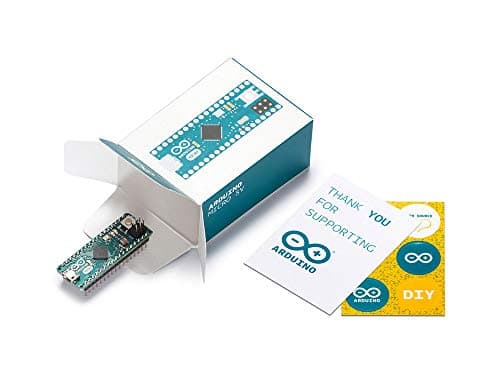 Image of Arduino Micro with Headers [A000053] - ATmega32U4 Microcontroller, 16MHz, 20 Digital I/O Pins, 7 PWM Outputs, USB HID Support, Compact Design for Embedded Projects, Compatible with Arduino IDE