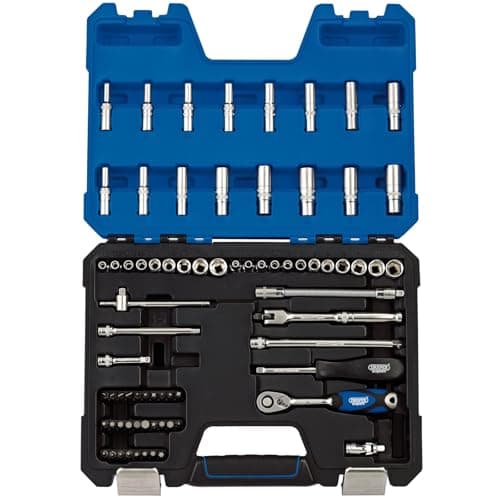 Image of Draper 16448 1/4-Inch Square Drive Combined mm/AF Socket 75 Piece Set