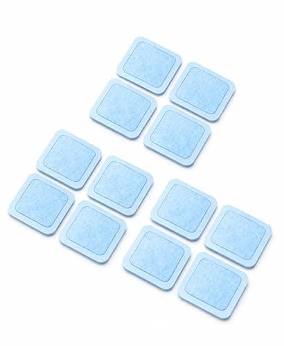 Image of TENSPAD SILVER Gel Pads, 12 Pieces, Compatible with Beurer EM59 Heat Devices, Silver