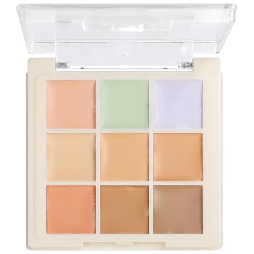 Image of Full Coverage Palette, Colour Corrector Contour Concealer for Dark Circles, Hydrating Cream Under Eye Concealer, Brightener Long Lasting Concealer Foundation for Acne, Redness and Dullness