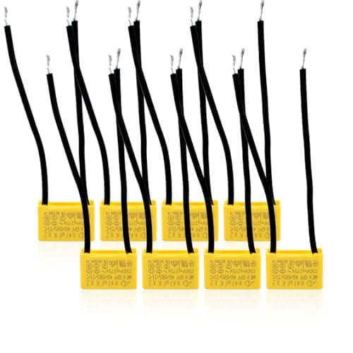 Image of Innfeeltech 8 Pcs Safety Capacitors 275V 0.47uF X2 Suppression of differential mode interference capacitors 18 * 16 * 10mm, Pitch P 65/65mm