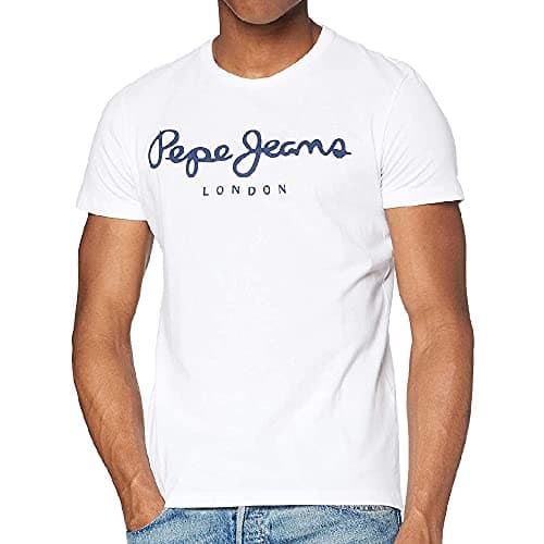 Image of Pepe Jeans Original Stretch Men's T-Shirt Slim Fit Short Sleeve White (White), L