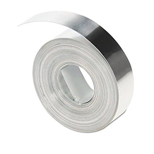Image of Dymo Rhino M1011 12 mm x 4.8 m Embosser Labels Non-Adhesive - Aluminium
