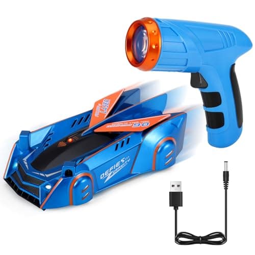 Image of UrbanHomes Zero Gravity Remote Control Wall Climbing Race Car with LED Light, Kids Toys for Christmas or Birthday Gift