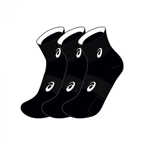 Image of ASICS Quater Socks (Pack of 3) - Black, Size 3