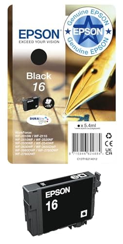 Image of Epson 16 Black Pen & Crossword, Genuine, DURABrite Ultra Ink