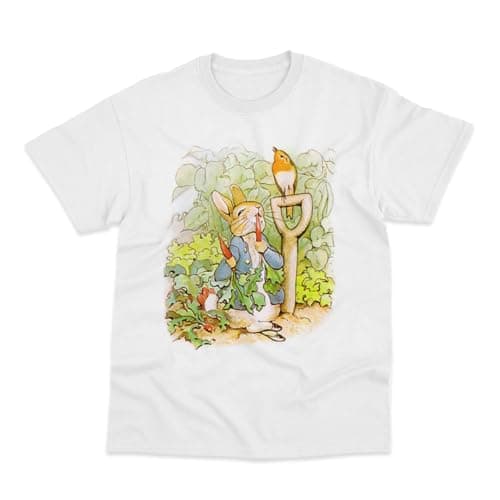 Image of Postees Peter Rabbit Book Day Inspired Direct to Garment Printed T-Shirt 5-6 Years White