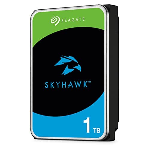 Image of Seagate SkyHawk, 1 TB, Surveillance Internal Hard Drive HDD – 3.5 Inch SATA 6 Gb/s 64 MB Cache for DVR NVR Security Camera System, and Three-year Rescue Services (ST1000VX005)