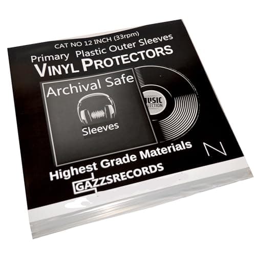 Image of 100 12" inch Vinyl Plastic Outer Record Sleeves | Fits Double and Triple gatefold | LP 450 g Gauge Recyclable Polythene Sleeves Covers 325 mm x 328 mm | Acid Free Covers | Record Sleeves 12 inch|