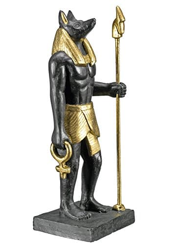 Image of Nobby Aquarium Ornament, Anubis, Black, Classic, One Size, Halloween, Plastic, Hanging, 7 x 6 x 18 cm