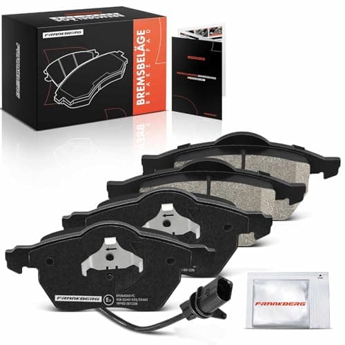 Image of Frankberg Brake Pad Set incl. 4x Pads Front Compatible with A4 8E2 A4 Avant 8E5 A6 Avant 4F5 P.a.s.s.a.t Variant 3B5 Variant 3B6 Replace# 4B0698151E