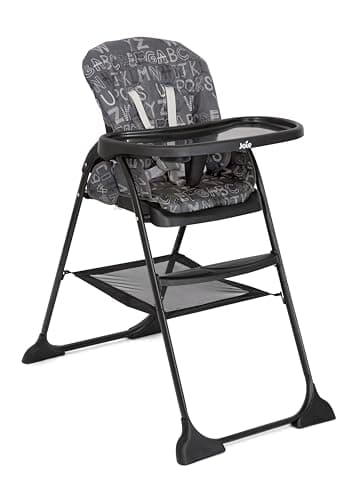 Image of Joie Mimzy Snacker Compact Fold Highchair (Approx. 6 Months to Approx 15kg/3 Years) - ABC Charcoal