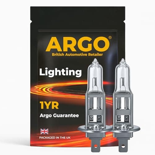 Image of Argo H1 Headlight Bulb 55w Halogen 2500k Bright Replacement H1 Bulb 448 P14,5s Car Van Front Fog Light Lamp Main Dipped High Low Beam Upgrade Halogen H1 Bulbs 12v