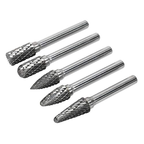 Image of Sealey Sdbk5 Tungsten Carbide Rotary Burr Set 5Pc