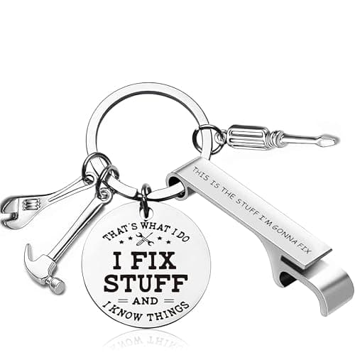 Image of Joybble Birthday Gift for Men, Father's Day Dad Daddy Birthday Gifts Presents from Daughter Son, Unusual Funny Gifts Idea Men, Fathers Day Presents for Him, Keychain with Bottle Opener