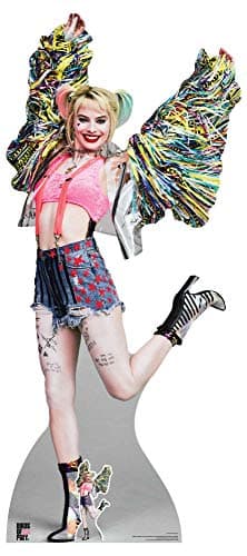 Image of Star Cutouts SC1535 Life Size Cut Out Harley Quinn/Margot Robbie Birds of Prey Height 198cm Width 95cm