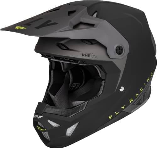 Image of Fly Racing 2023 Adult Formula CP Helmet (Matte Black/Grey/Hi-Vis, Small)
