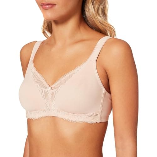 Image of Triumph Women's Modern Lace+Cotton N, Bra, Neutral Beige