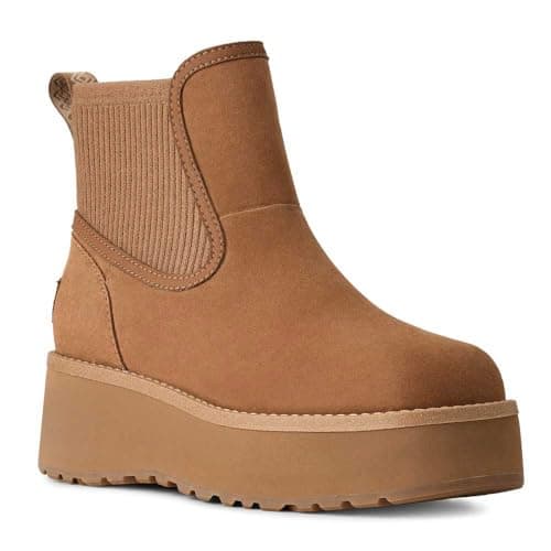 Image of UGG Womens Cityfunc Chelsea Boots, Brown, 7 UK