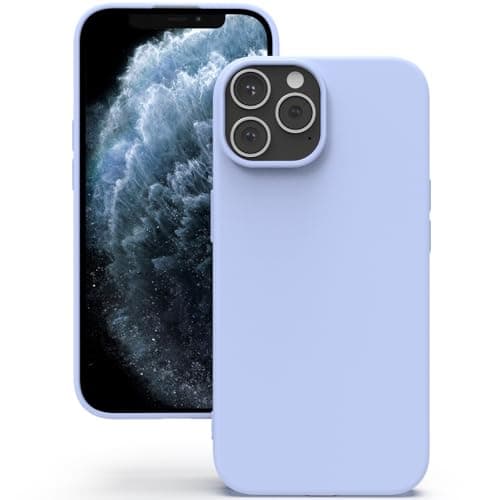 Image of YATWIN Silicone Case for iPhone 11 Pro Max, Soft-Touch, Shockproof, DustProof, Antiskid Full Body Armour Phone Cover for Apple iPhone 11 Pro Max - Lilac