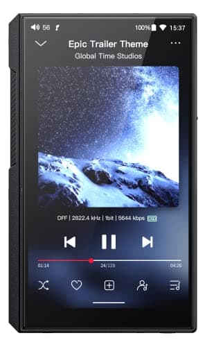 Image of FIIO M11S Hi-Res MP3 Music Player with Dual ES9038Q2M, Android 10 Snapdragon 660, 5.0inch, Lossless DSD/MQA, 5G WiFi/Apple Music/Tidal/ Music 4.4mm 2.5mm/3.5mm/4.4mm Black