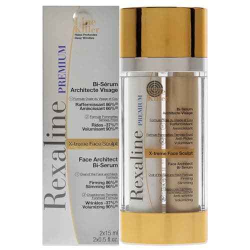 Image of Rexaline - X-treme Face Sculpt - Face Architect Bi-Serum - Lifting care - Anti aging and anti wrinkle face serum - Double Hyaluronic Acid Serum - Wrinkle corrector - Cruelty free - 30ml