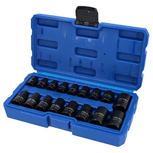 Image of E Star Female Torx Impact Sockets E5 E24 3/8" and 1/2" Drive 17pc