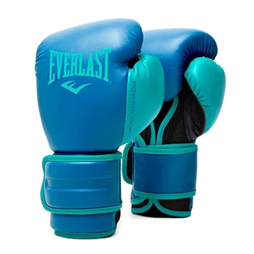 Image of Everlast Unisex Powerlock Training Gloves Blue 10oz